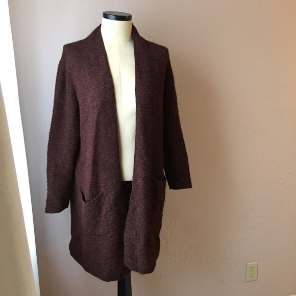 Eileen Fisher Sweaters - EILEEN FISHER Rust Baby Alpaca Long Sweater M